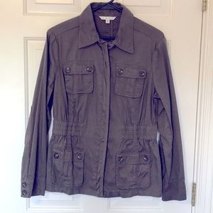 CAbi Unlined Field Jacket, Gray-Green